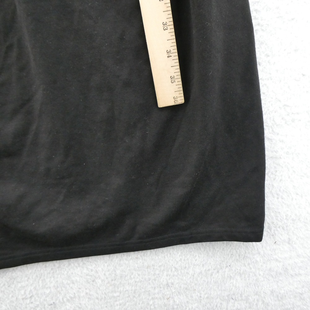 Spiegel Wrap Dress Women Size 10 Black Ruched Waist Long Sleeve Poly Rayon K1928 - Picture 7 of 10
